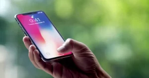 edge to edge තිරයක් සහිත bezel-less,”I Phone X” ස්මාර්ට් දුරකතනය.